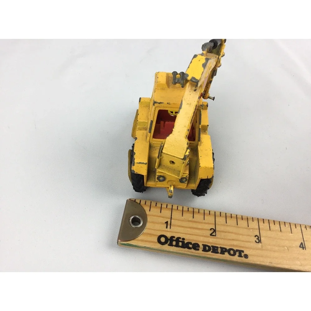 Vintage‎ Matchbox Super Kings Construction Tractor Yellow Truck
